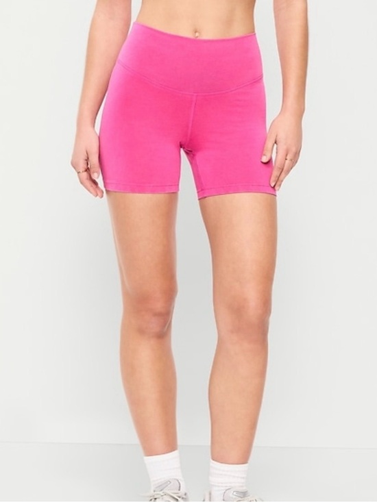 Old Navy Pants - NWT Old Navy Hot Pink High-Waisted Athletic Bike Shorts